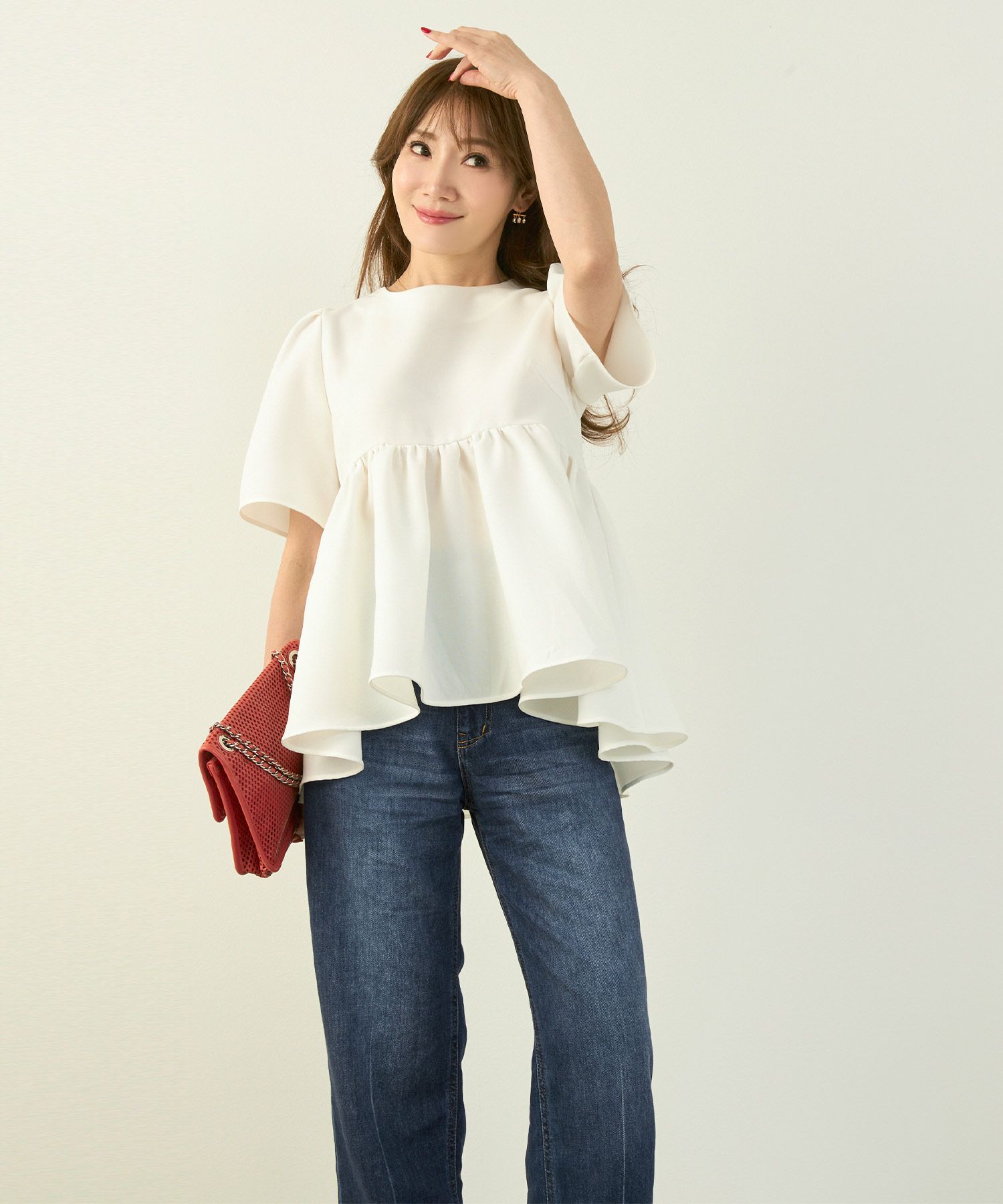 手洗い可かわいい上品きれいめ大人カジュアルセンタープレスフリンジオールシーズンロングシンプル美脚ジョイントスペース