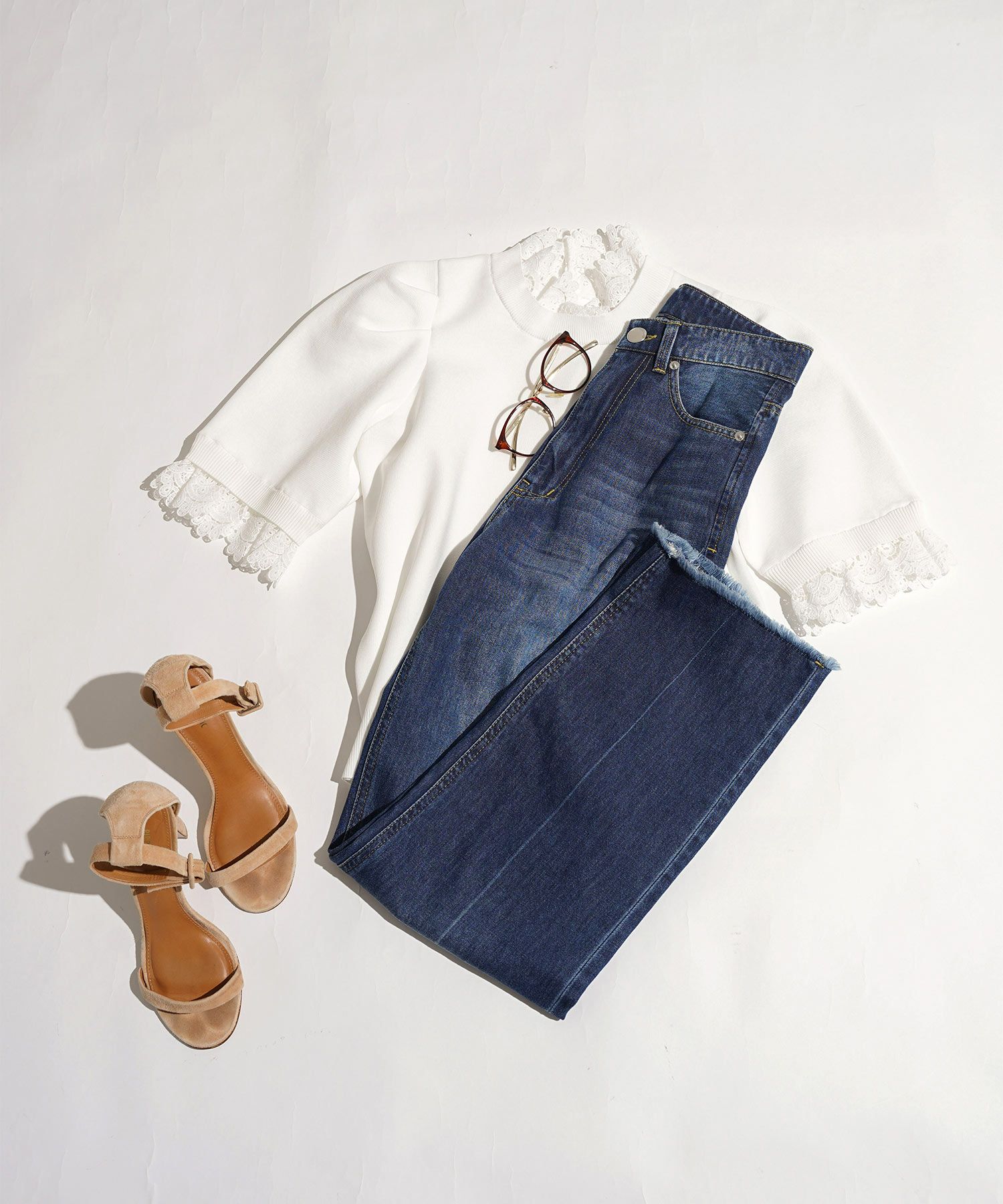 手洗い可かわいい上品きれいめ大人カジュアルセンタープレスフリンジオールシーズンロングシンプル美脚ジョイントスペース