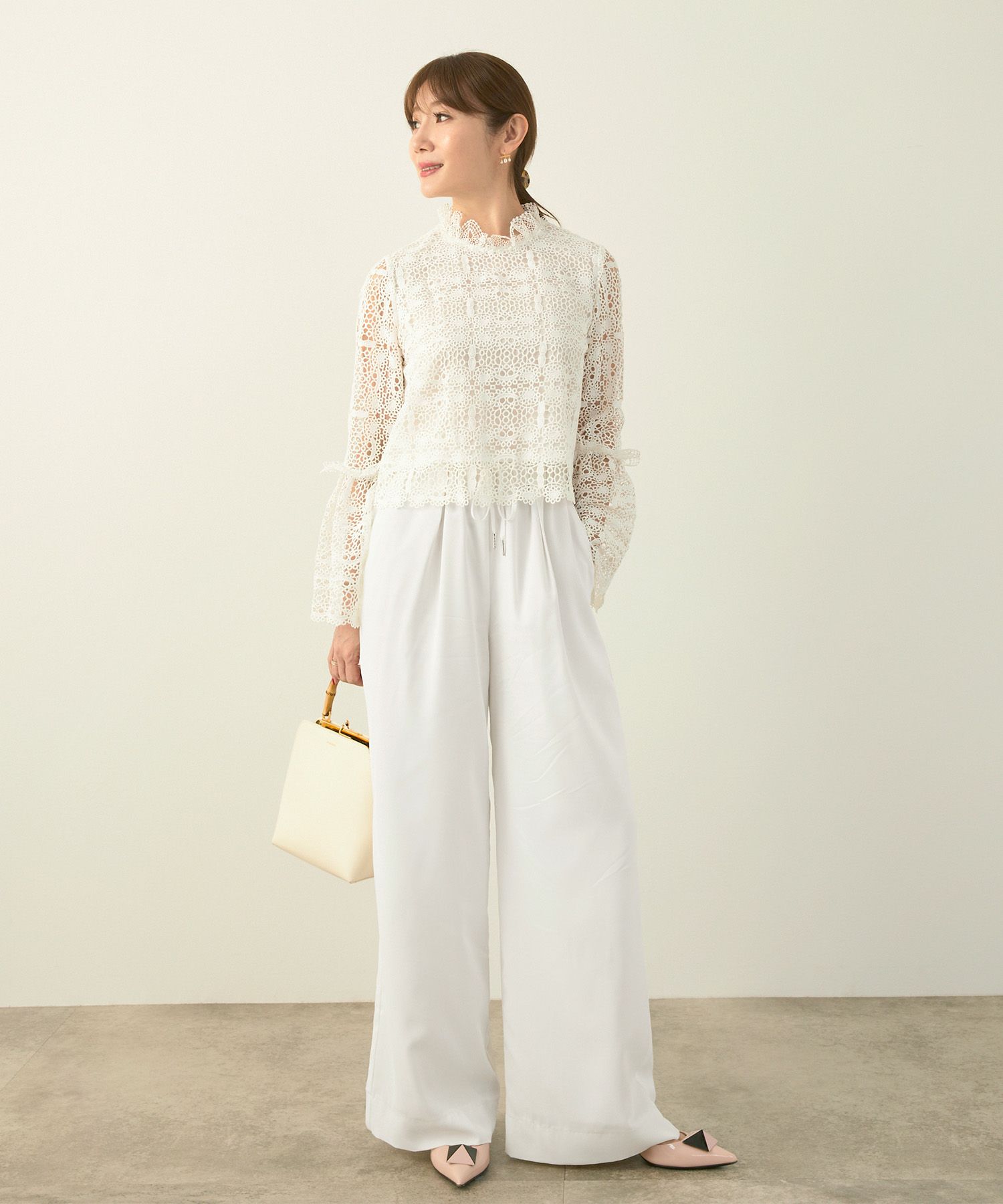 手洗い可かわいい上品きれいめ大人カジュアルオフィスフォーマルロング美脚ドロストジョイントスペース