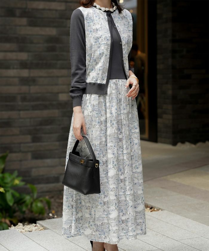 TIME-SALE ドッキング ワンピース Made with Liberty Fabric HUIT 全3