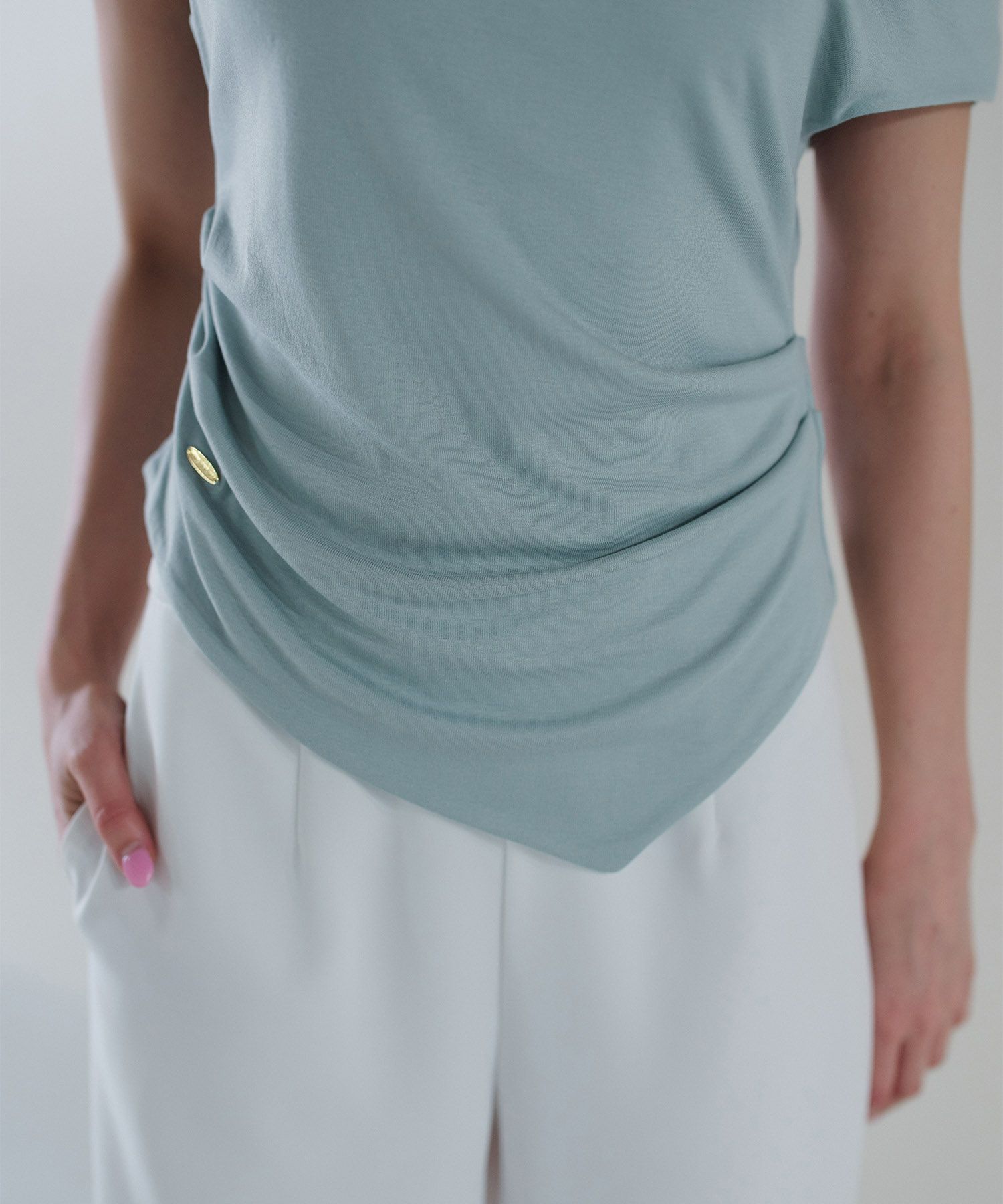 アシンメトリー オフショル プルオーバー KINO THE KEI