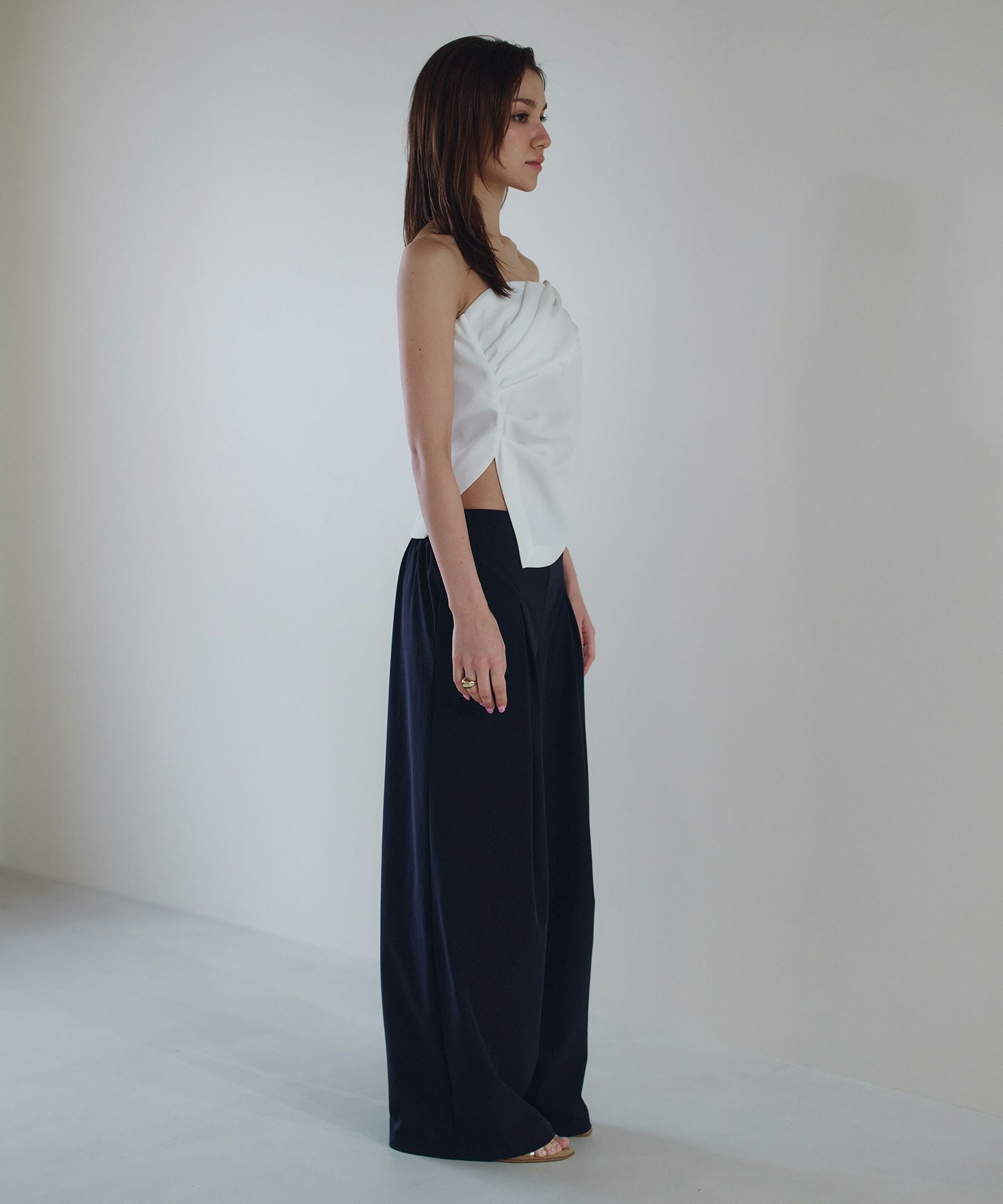 ダブル タック ワイド パンツ KINO THE KEI