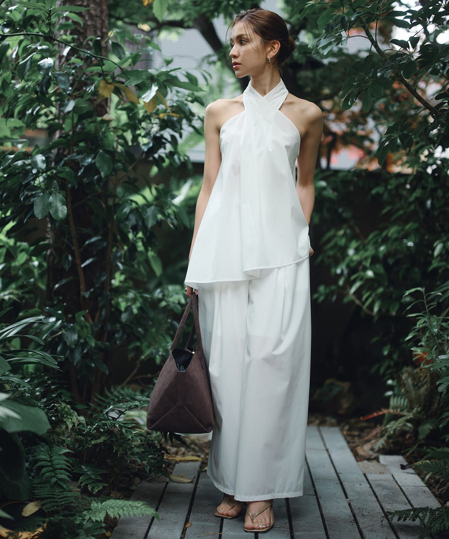 ホルター アシンメトリー ブラウス KINO THE KEI