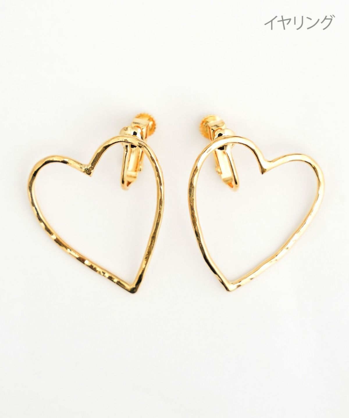 ハート フレーム ピアス イヤリング Heart Flame Pierce Earring