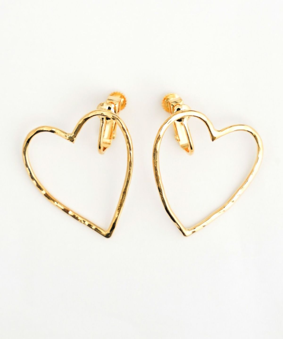ハート フレーム ピアス イヤリング Heart Flame Pierce Earring