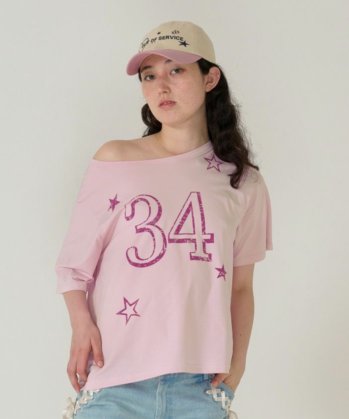 オーバーサイズ プリントTシャツ TINA：JOJUN 全2色｜tnj521