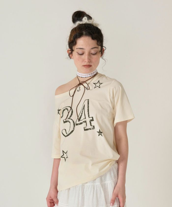tina jojun プリント　Tシャツ　ノベルディ 限定ノベルティ 刺繍入りTシャツ TINA：JOJUN - メルカリ