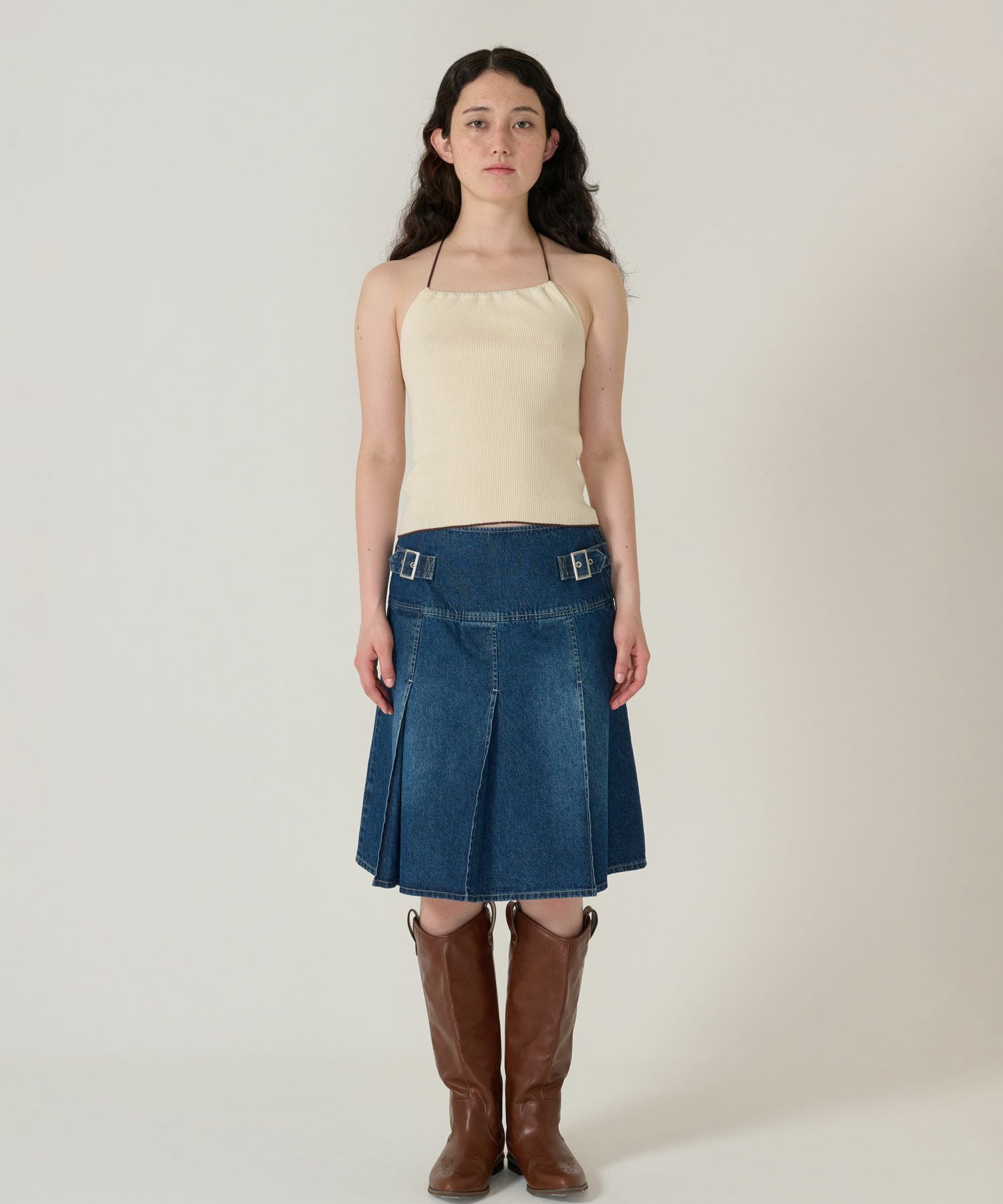 ホルターネック/トップス/アイボリー