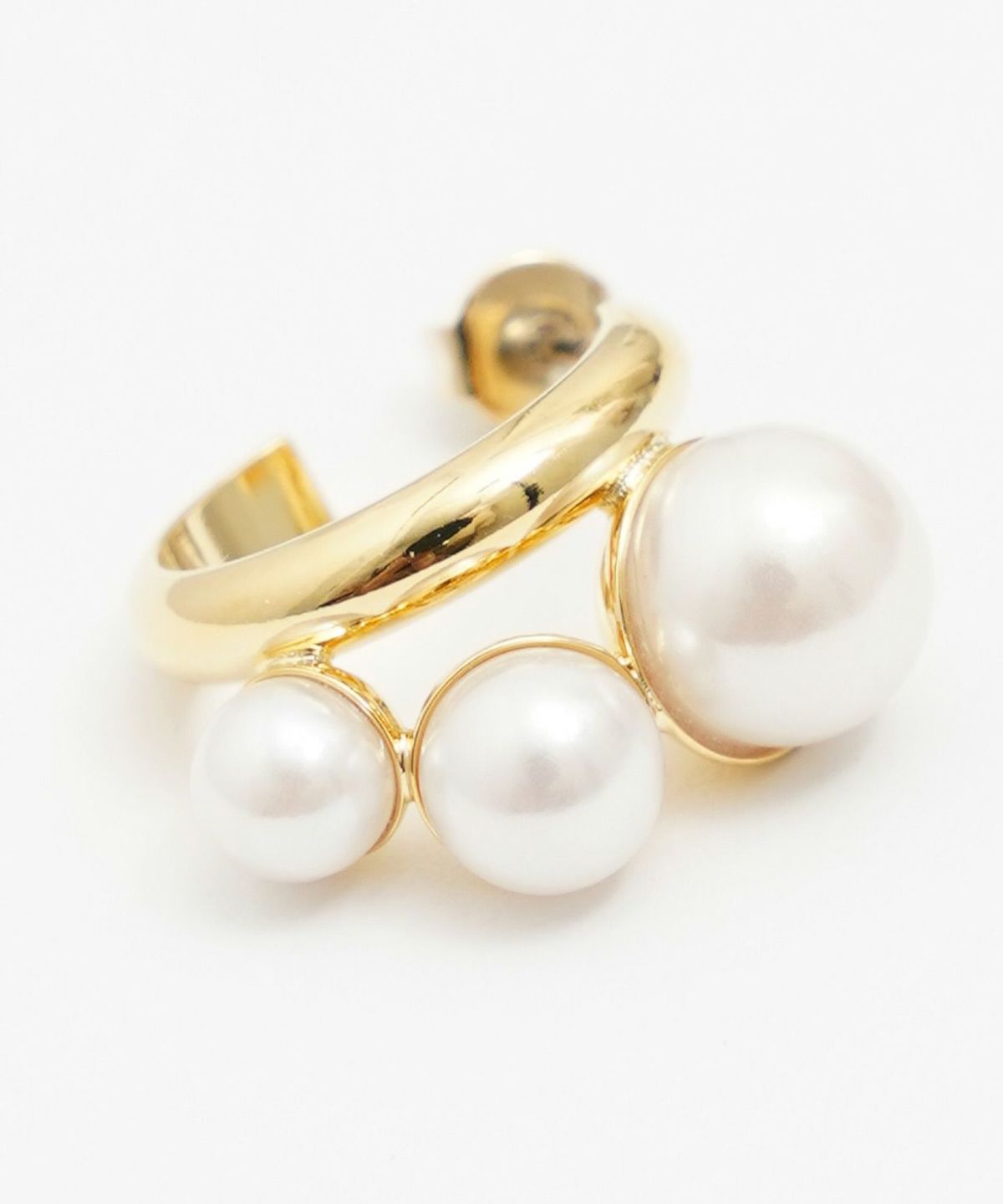 ミニ フープ パール ピアス Mini Hoop Pearl Pierce