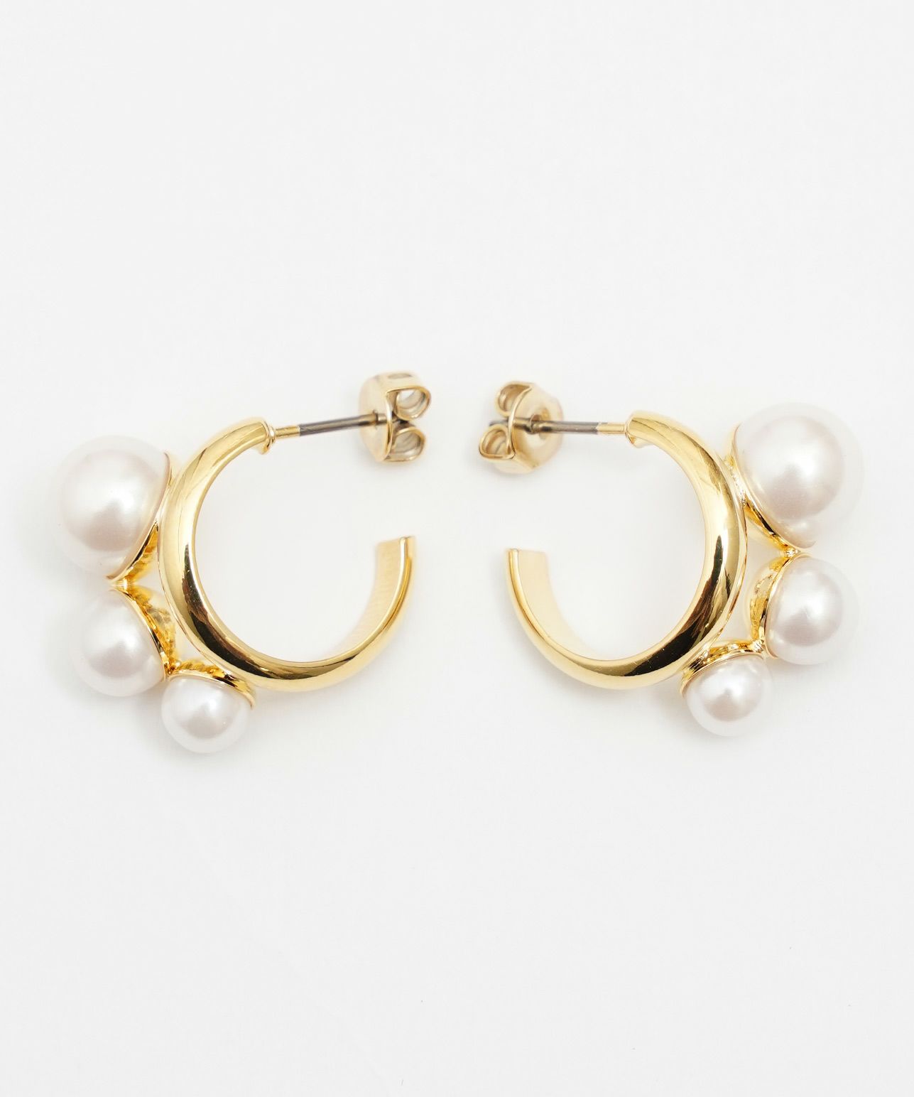 ミニ フープ パール ピアス Mini Hoop Pearl Pierce