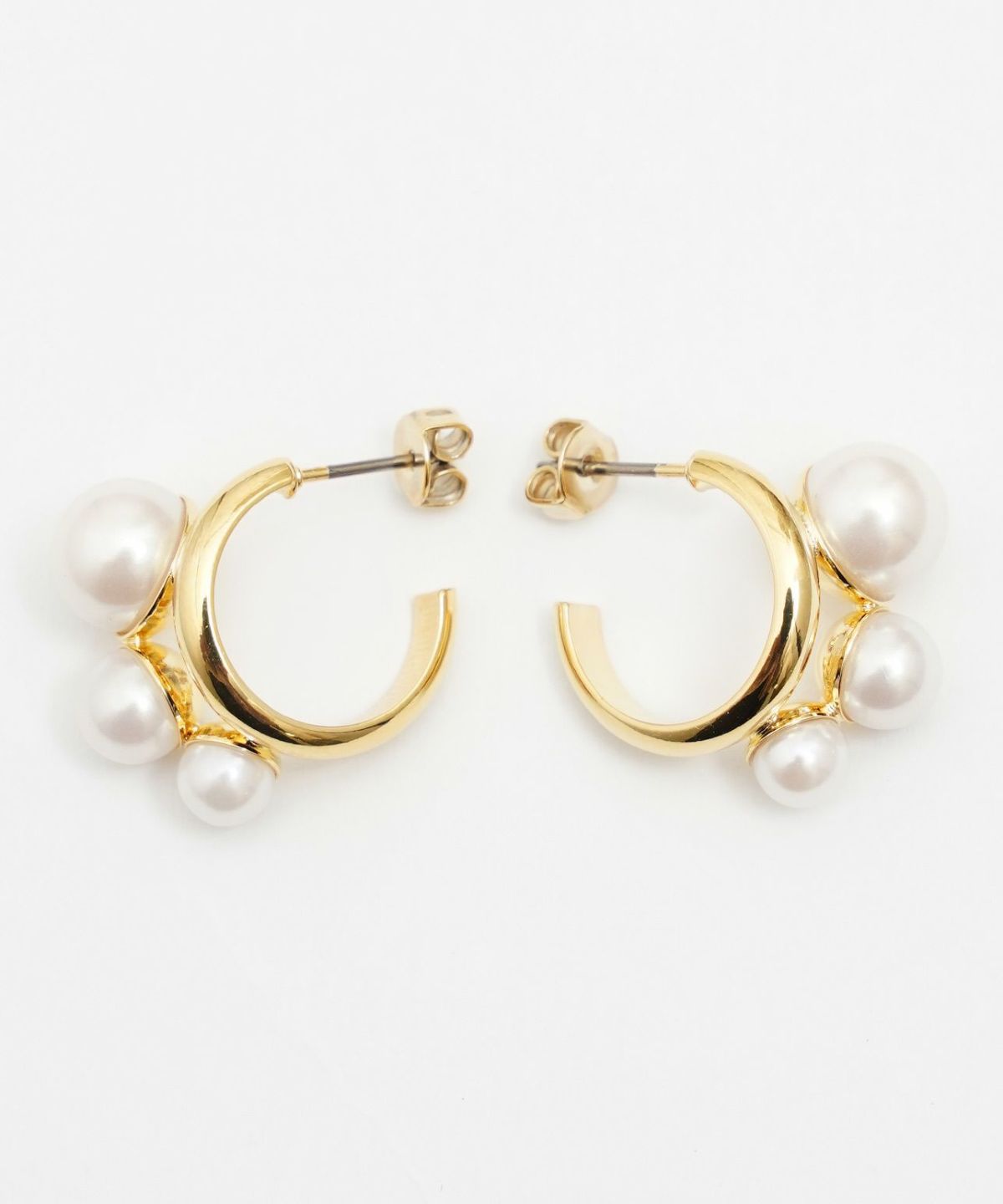 ミニ フープ パール ピアス Mini Hoop Pearl Pierce