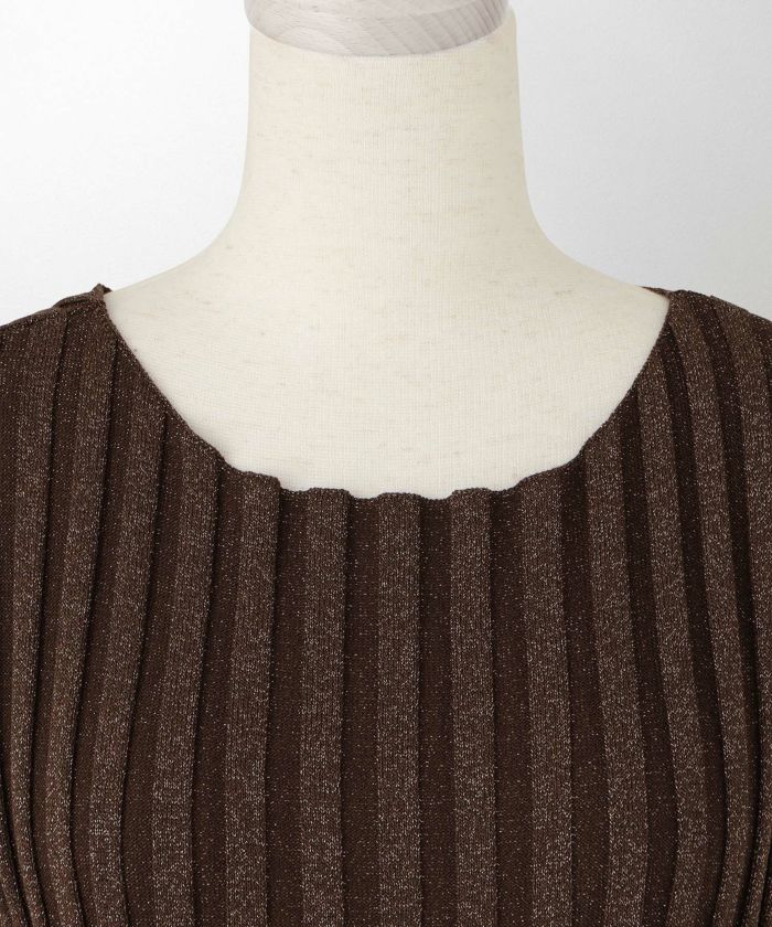 EarlyAutumn-SALE セレクト ラメ サマーリブニット HUIT 全4色