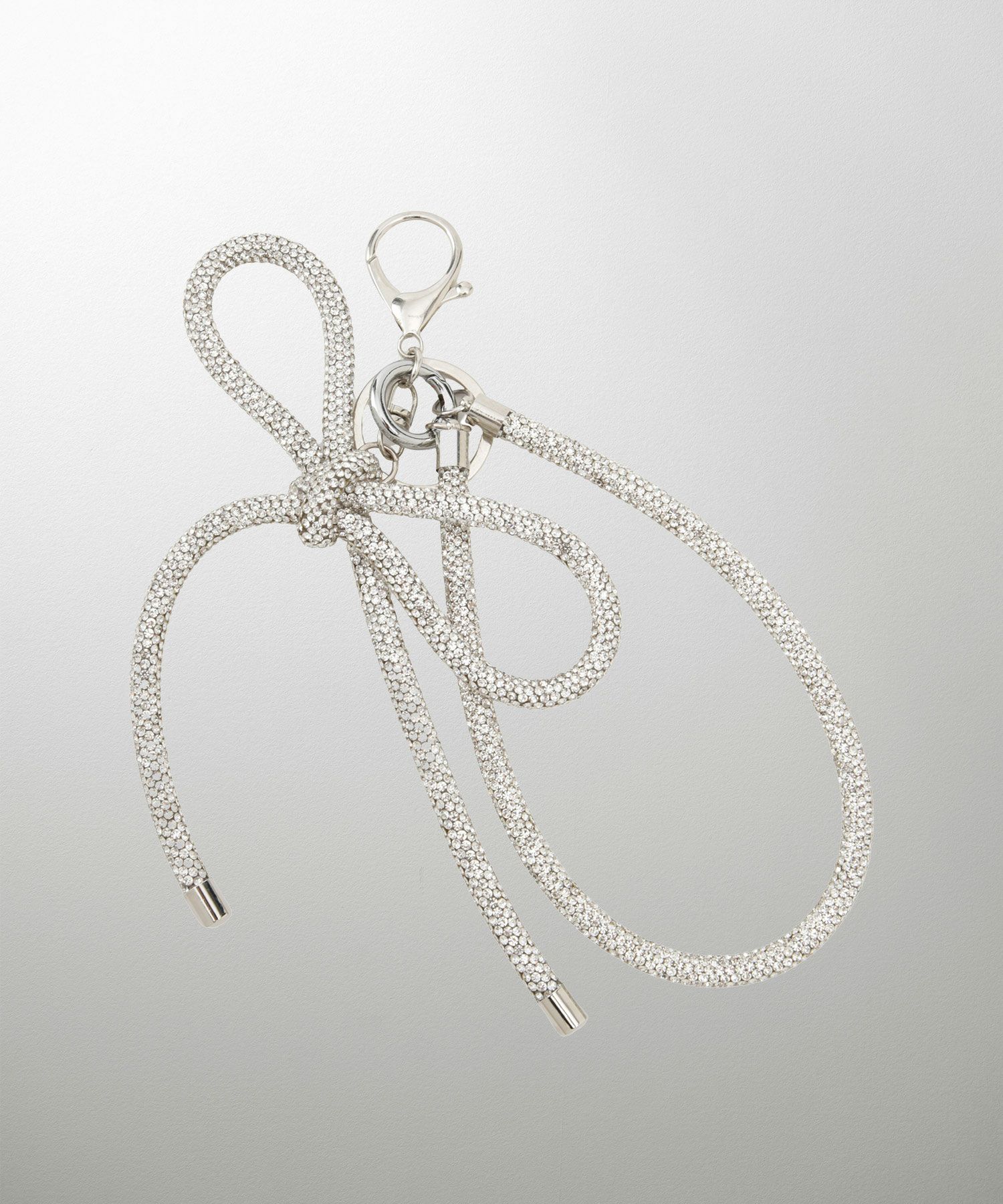 セレクト レディース キラキラ リボン チャーム きれいめ 大人可愛い トレンド/シルバー/ブラック/フリー/ラインストーン