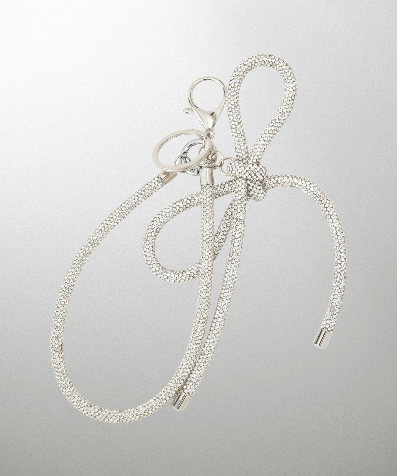 セレクト レディース キラキラ リボン チャーム きれいめ 大人可愛い トレンド/シルバー/ブラック/フリー/ラインストーン