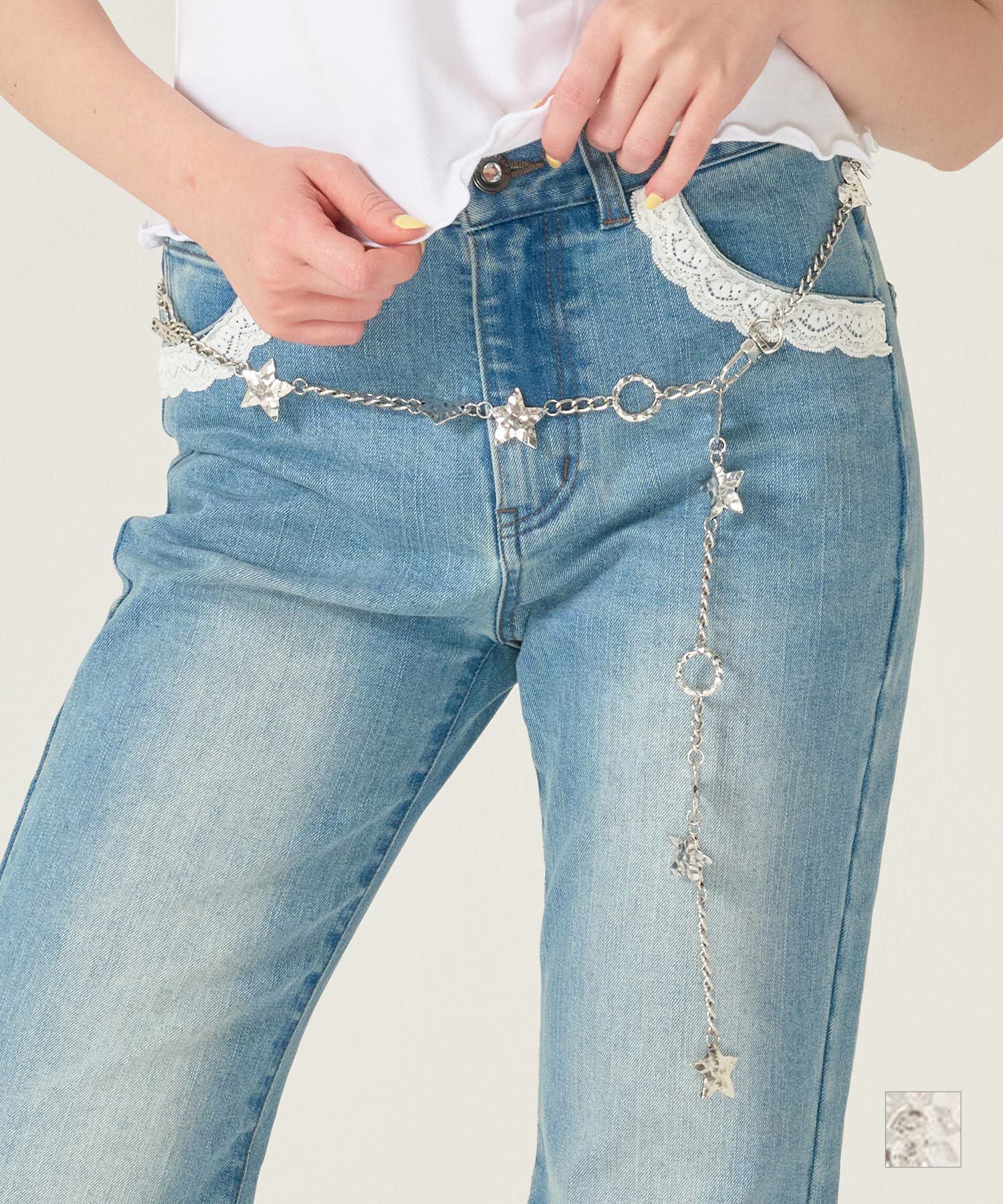 チェーンベルト/アクセサリー/シルバー