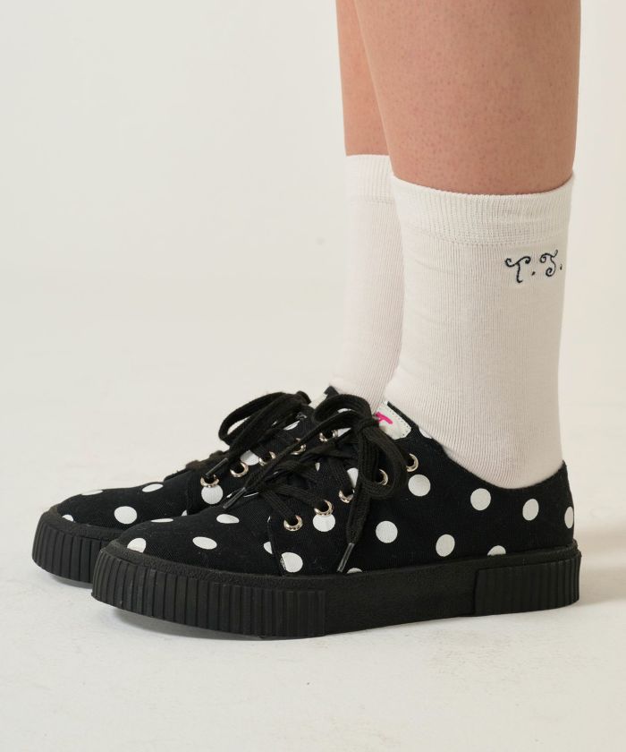 スニーカー/シューズ/ドット/ブラック