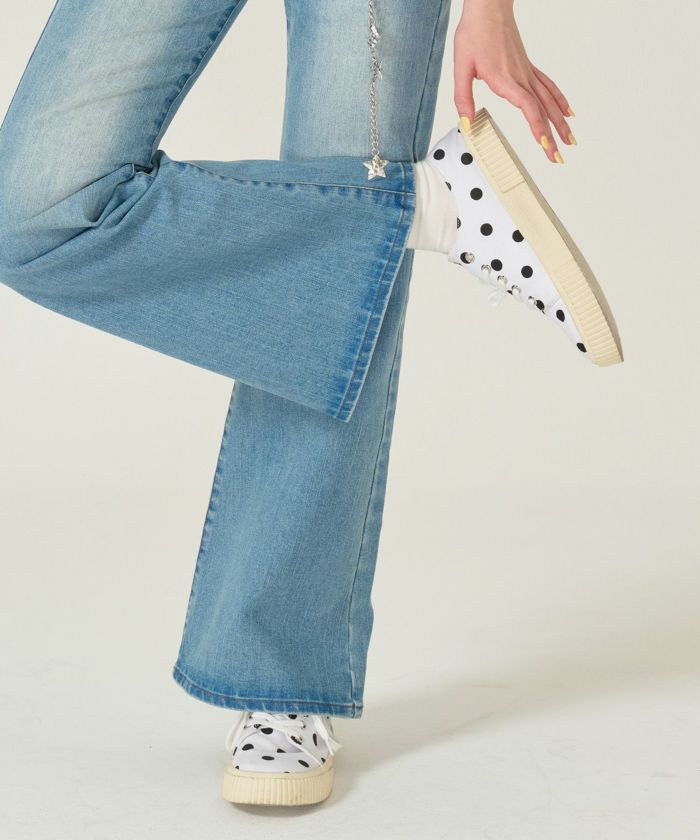 スニーカー/シューズ/ドット/ホワイト