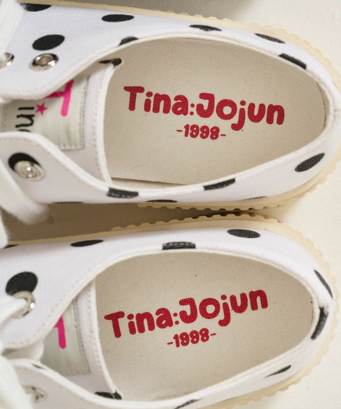 スニーカー/シューズ/ドット/ホワイト