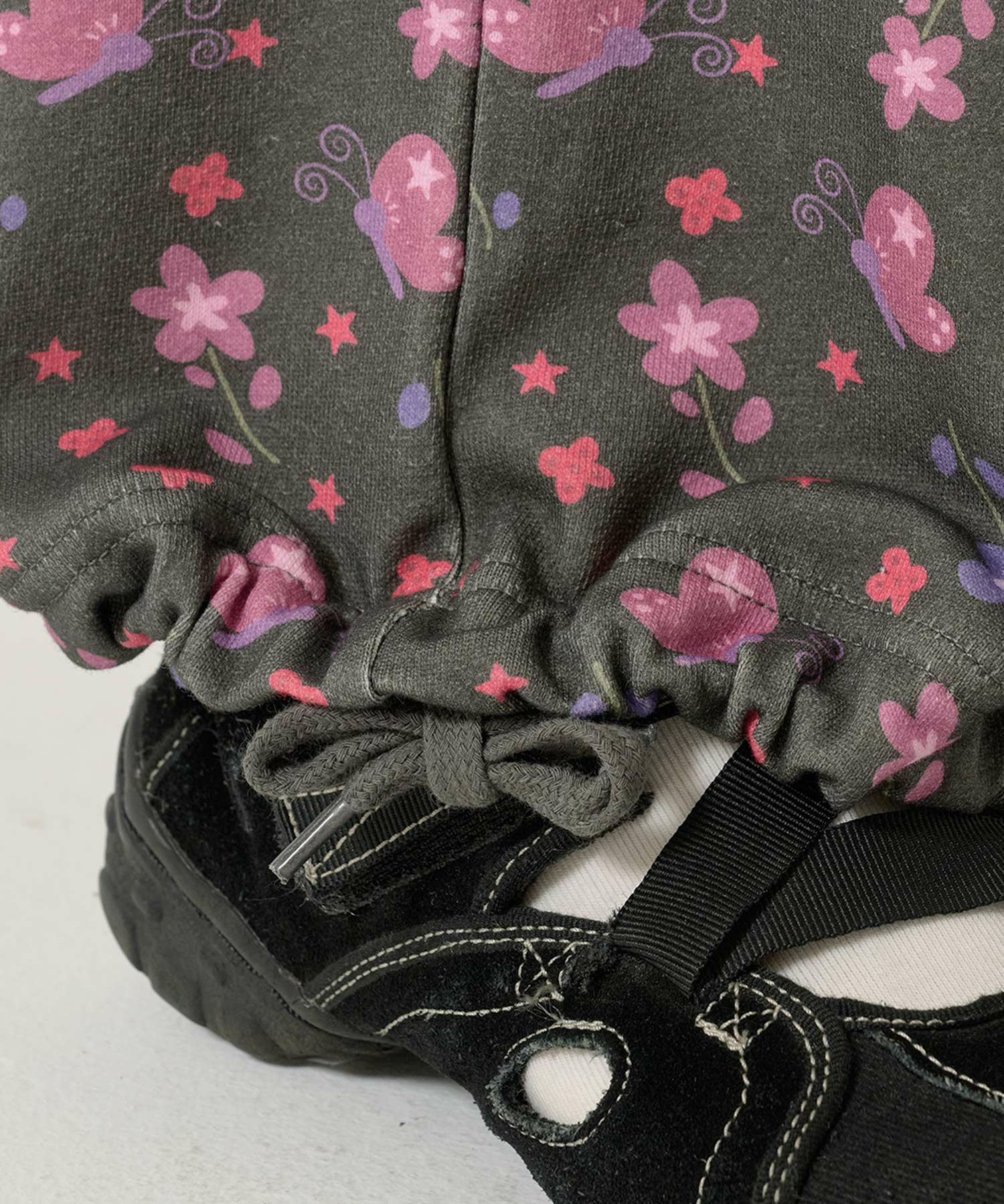 パンツ/スウェット/花柄/ブラック