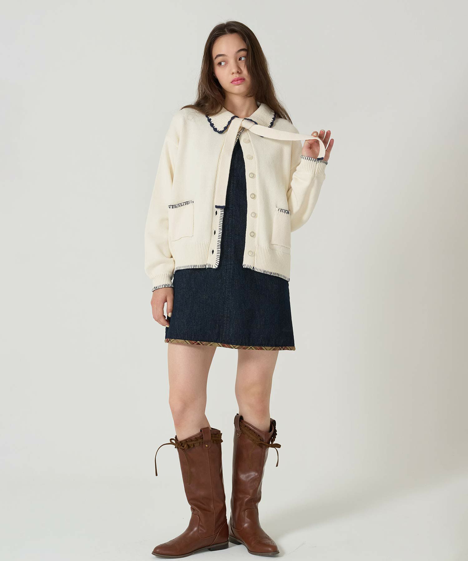 チェック/ジャンスカ/ワンピース