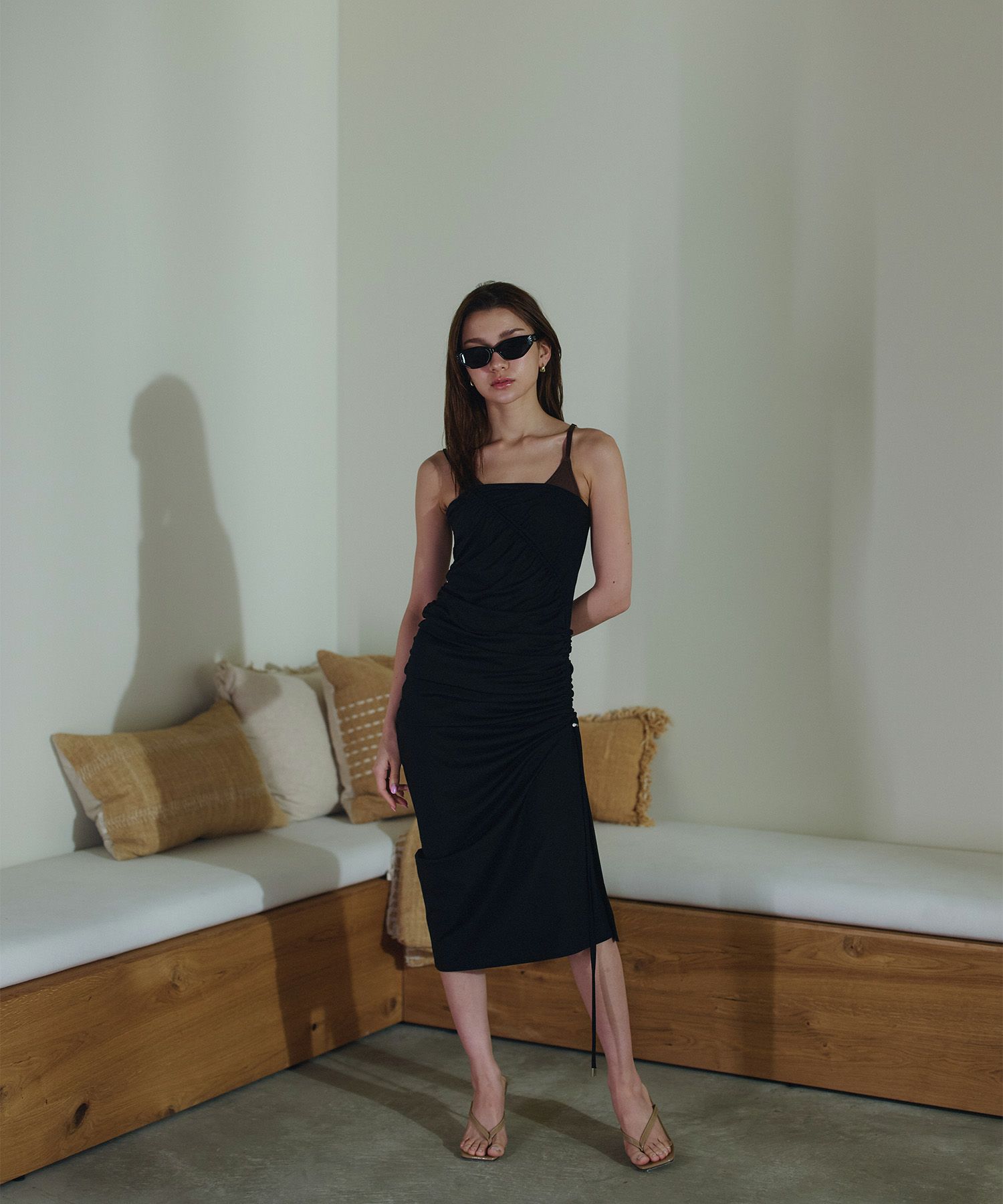 WATERSIDE & DAILYWEAR ワンショルダー ドロスト ワンピース KINO THE KEI 全2色｜ktk321-0087【1】