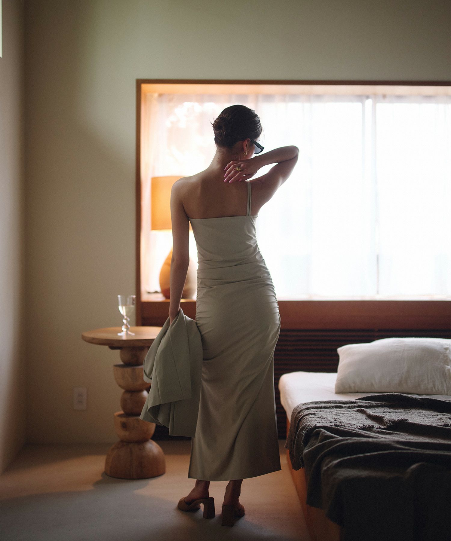 WATERSIDE & DAILYWEAR ワンショルダー ドロスト ワンピース KINO THE KEI 全2色｜ktk321-0087【1】