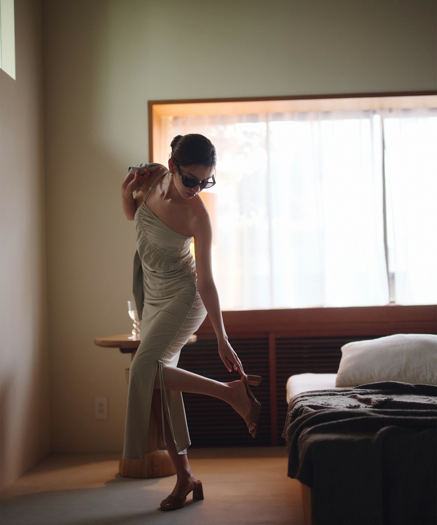 WATERSIDE & DAILYWEAR ワンショルダー ドロスト ワンピース KINO THE KEI 全2色｜ktk321-0087【1】