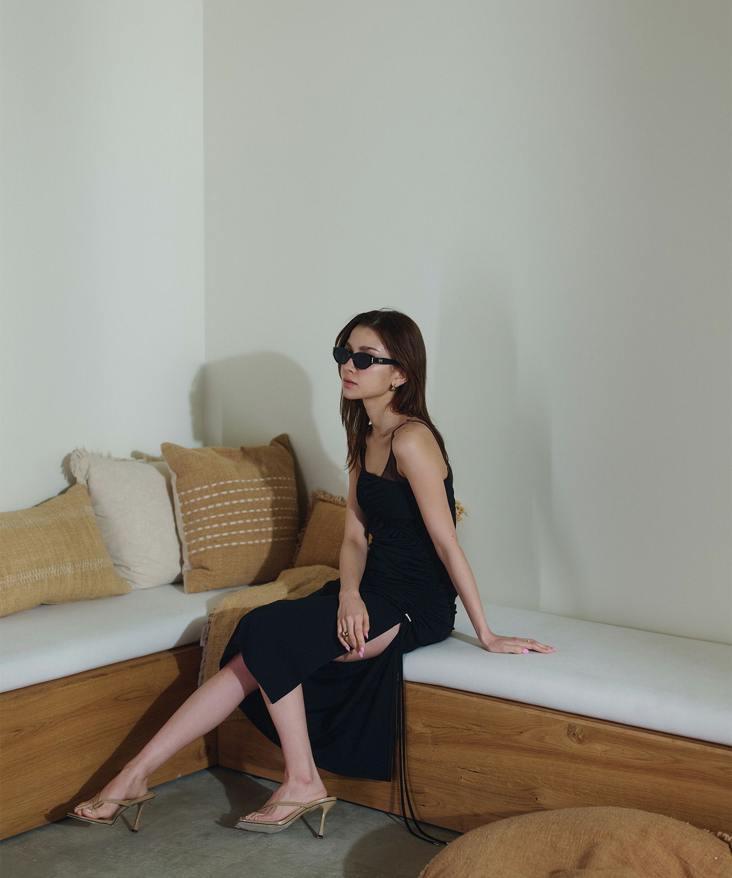 WATERSIDE & DAILYWEAR ワンショルダー ドロスト ワンピース KINO THE KEI 全2色｜ktk321-0087【1】