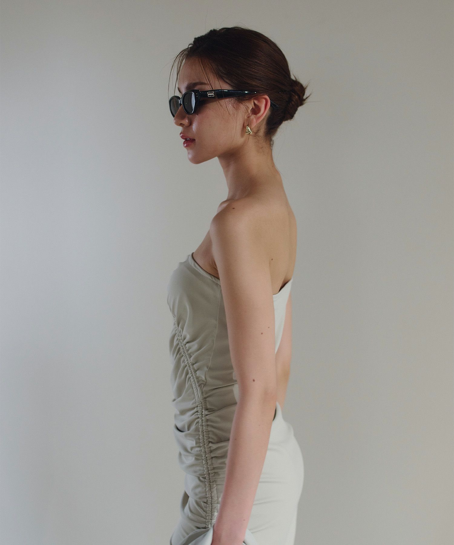 WATERSIDE & DAILYWEAR ワンショルダー ドロスト ワンピース KINO THE KEI 全2色｜ktk321-0087【1】