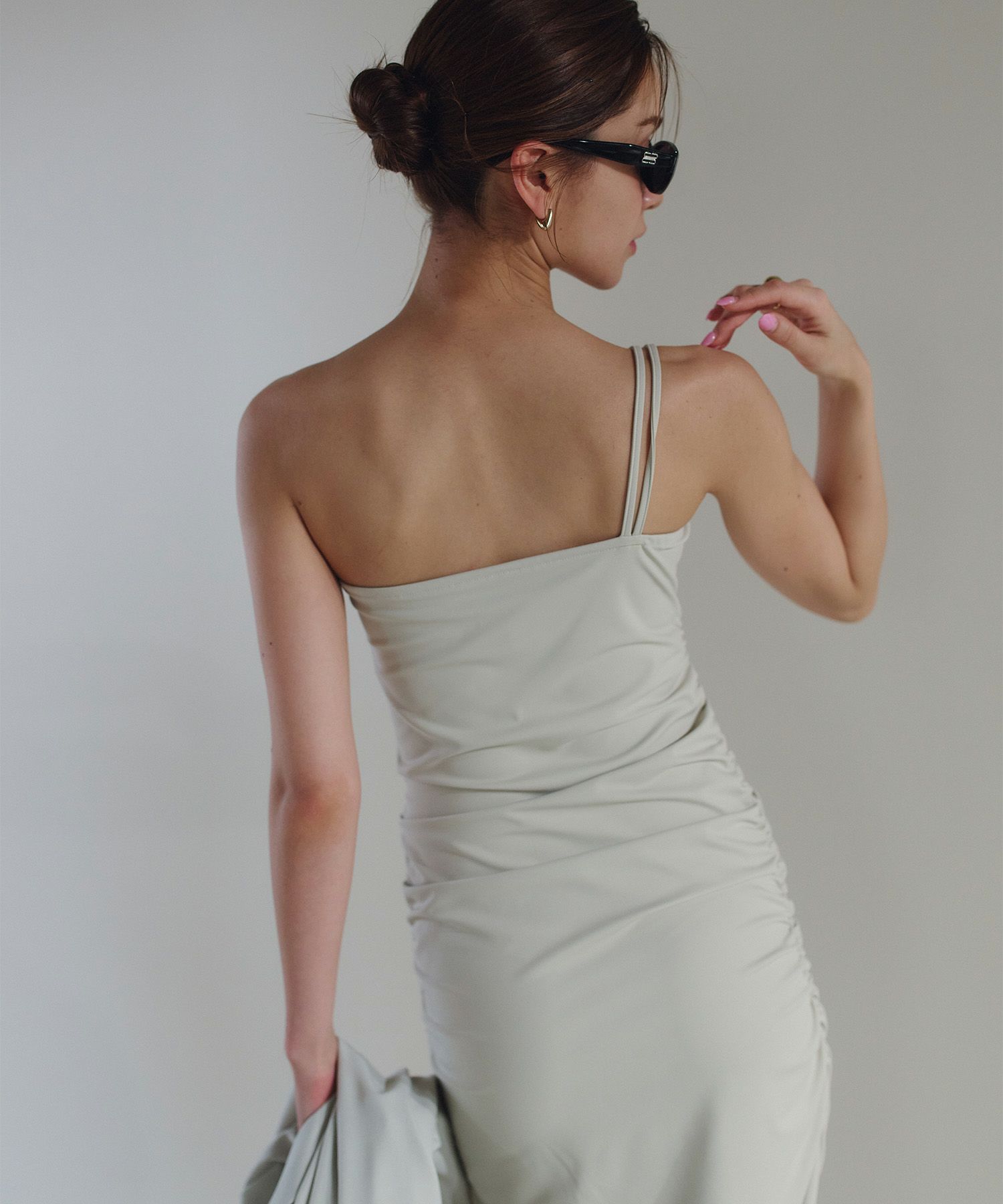 WATERSIDE & DAILYWEAR ワンショルダー ドロスト ワンピース KINO THE KEI 全2色｜ktk321-0087【1】