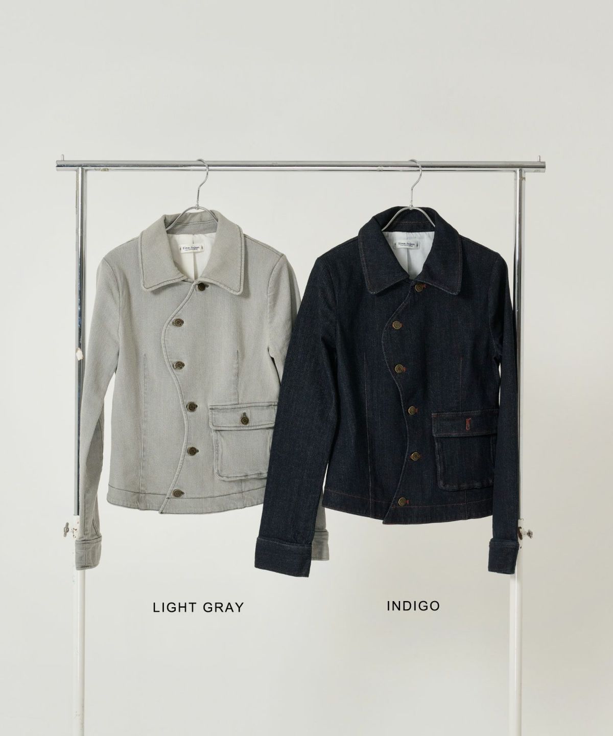 アシンメトリー/デニム/ジャケット