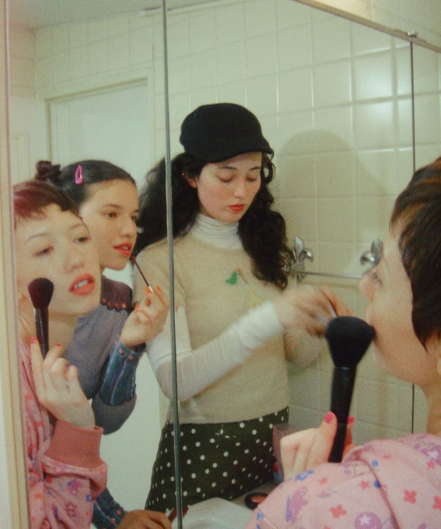 チビT/ニット/ナシ/ベージュ