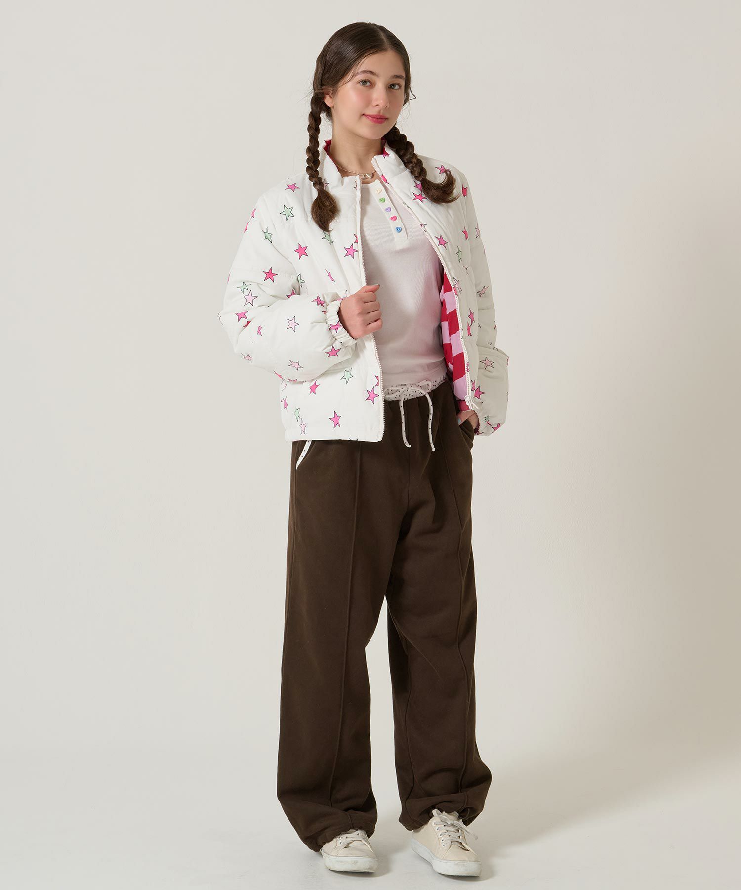 ジップ/アウター/星/スター/ボーダー/リバーシブル