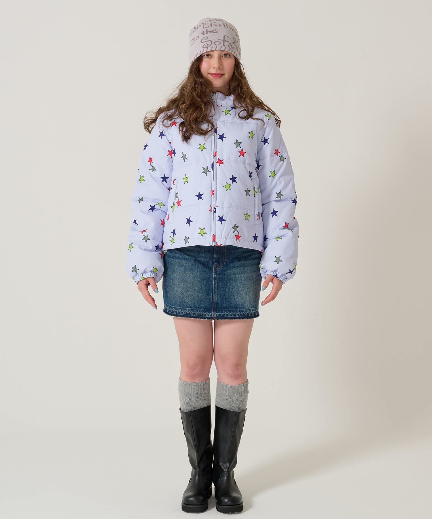 ジップ/アウター/星/スター/ボーダー/リバーシブル