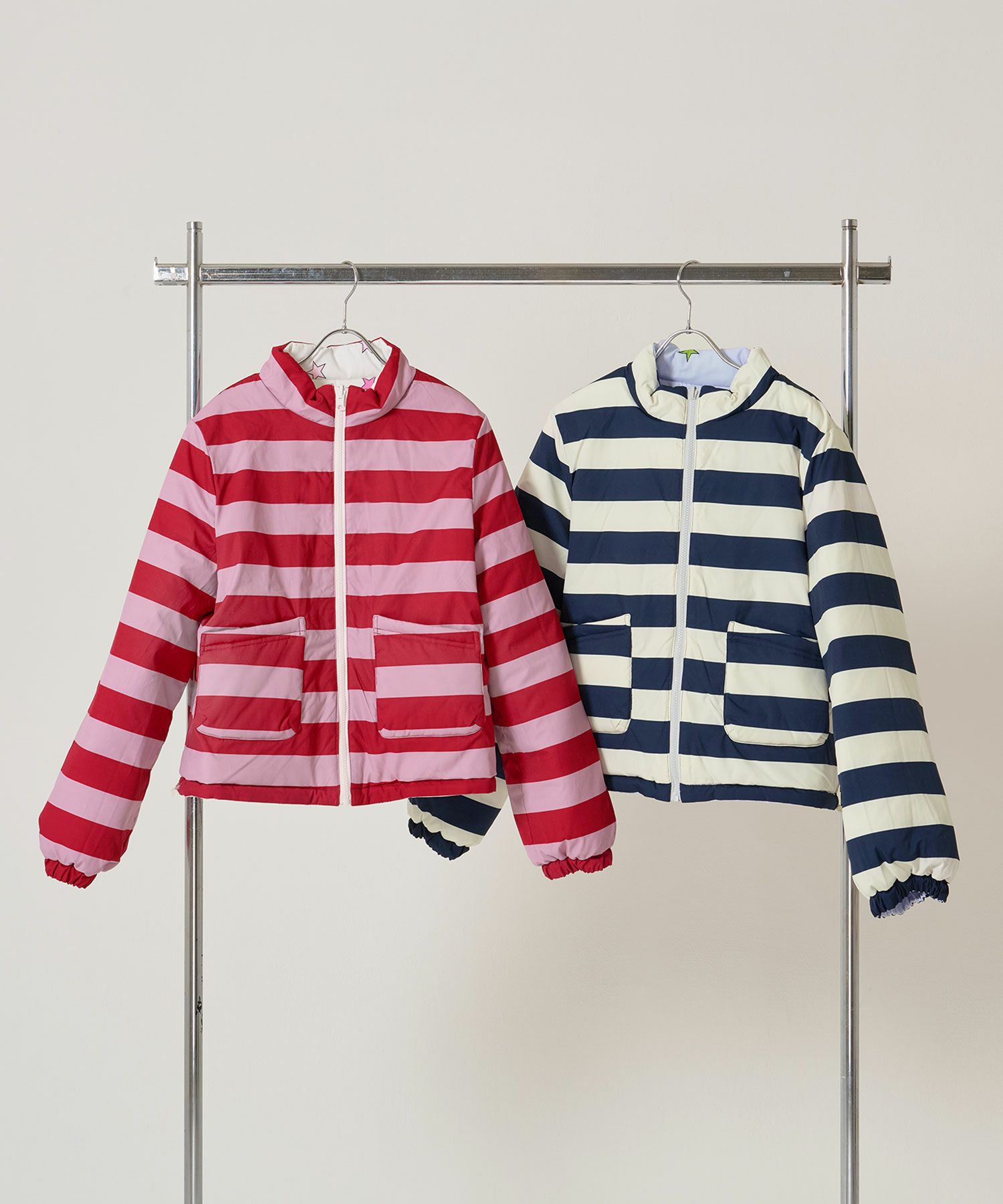 ジップ/アウター/星/スター/ボーダー/リバーシブル