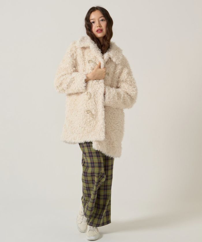 フェイクファー コート TINA：JOJUNティーナジョジュンtinajojun TINA：JOJUN（ティーナジョジュン）の「フェイクファー コート TINA