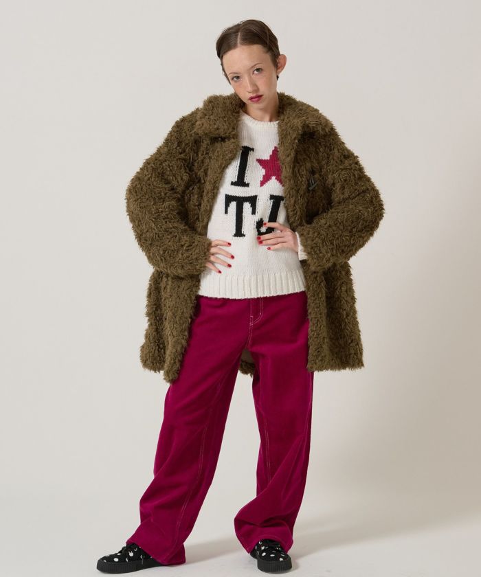 フェイクファー ダッフルコート TINA：JOJUN 全3色｜tnj141-1083【4