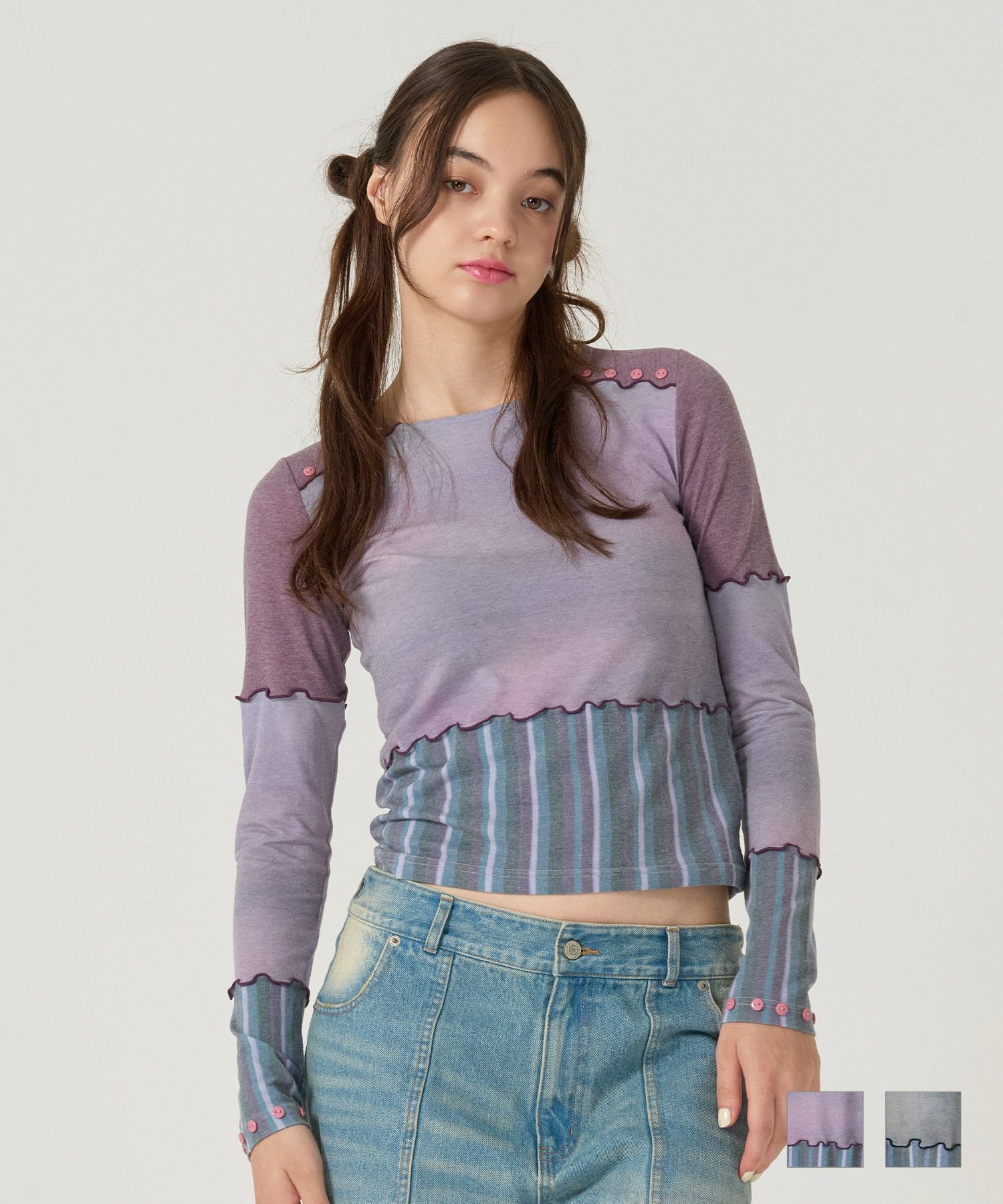 オリジナル/カットソー /ロンT/ピンク