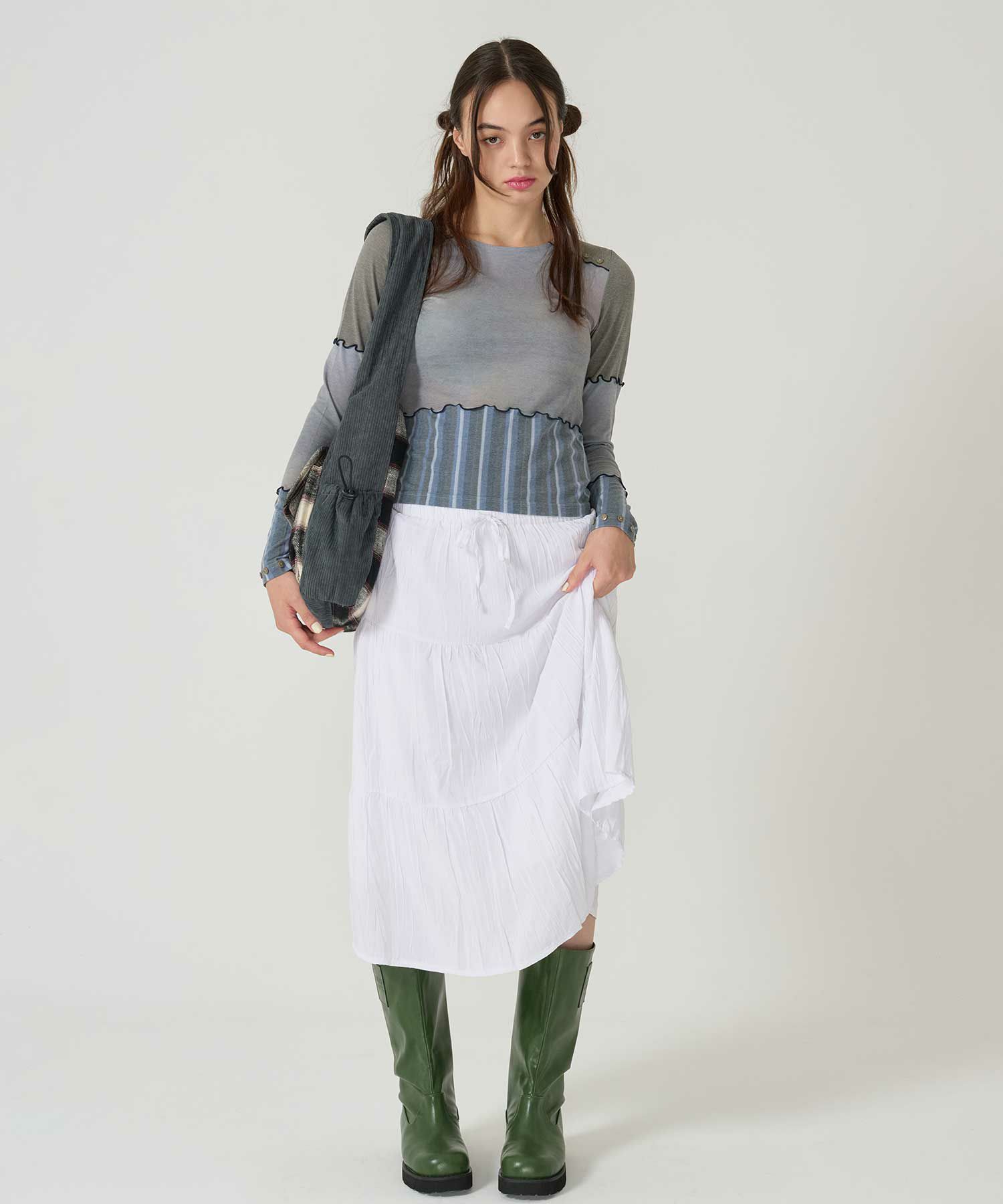 オリジナル/カットソー /ロンT/グレー