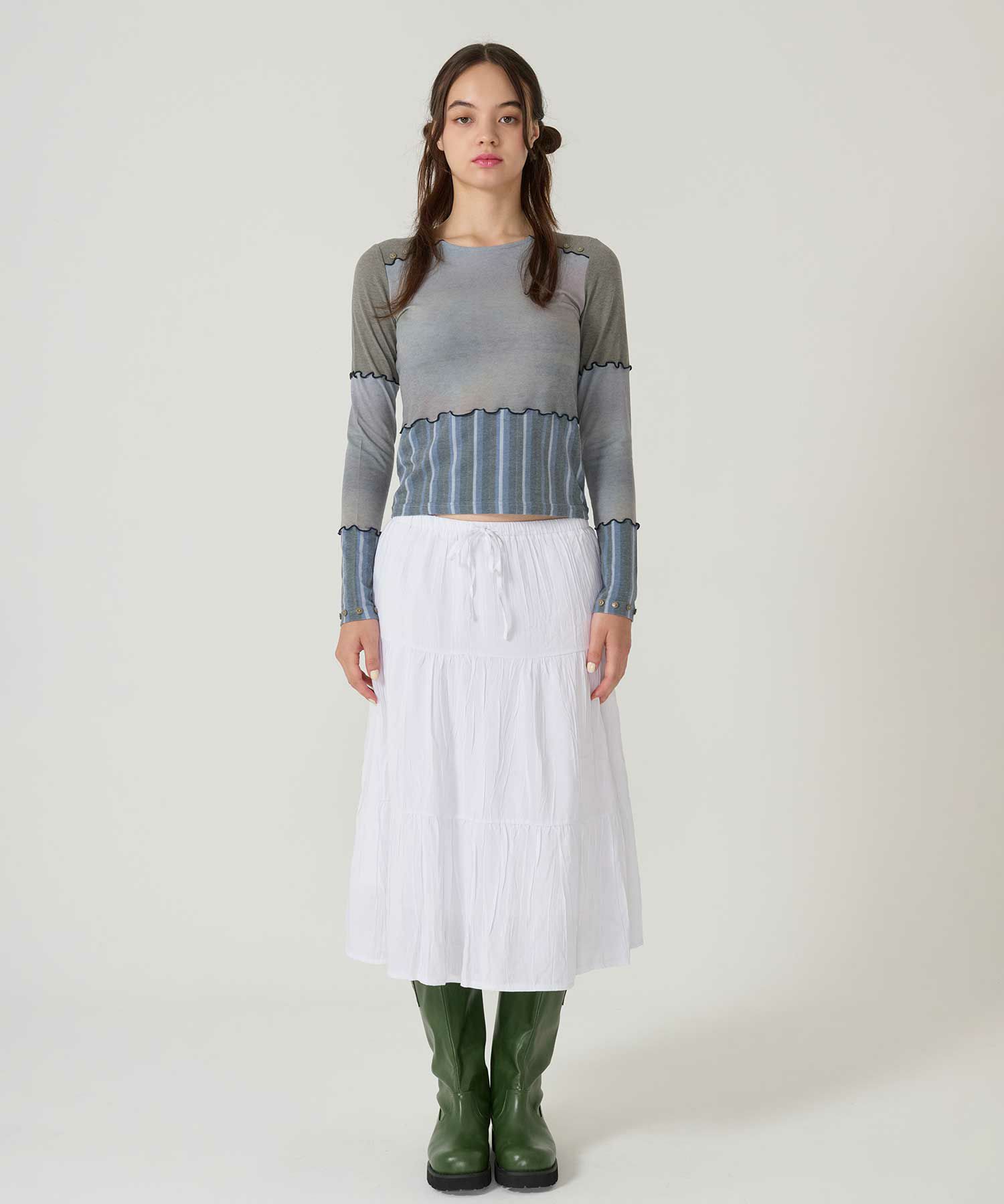 オリジナル/カットソー /ロンT/グレー