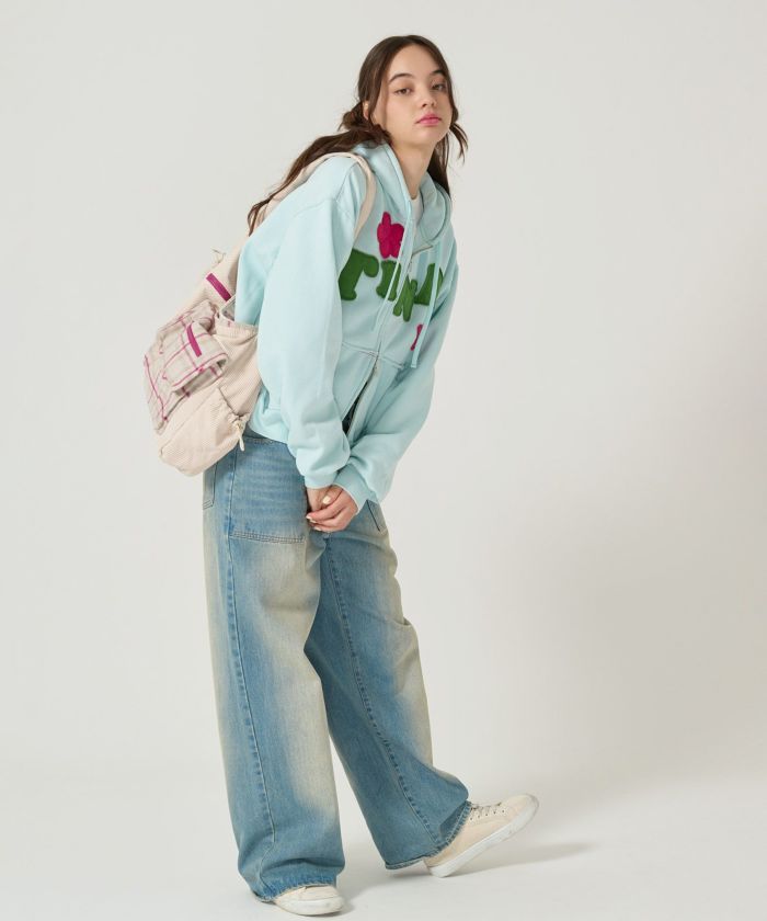 コーデュロイ/ショルダー/バッグ/アイボリー