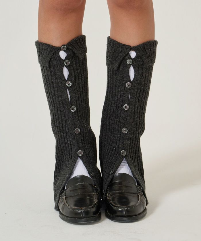 ラスト１点！stina レッグウォーマー&ランドリーネット ブラック！ レッグウォーマー【BLACK/50cm】 /リッスンセレクト｜LISTEN FLAVOR