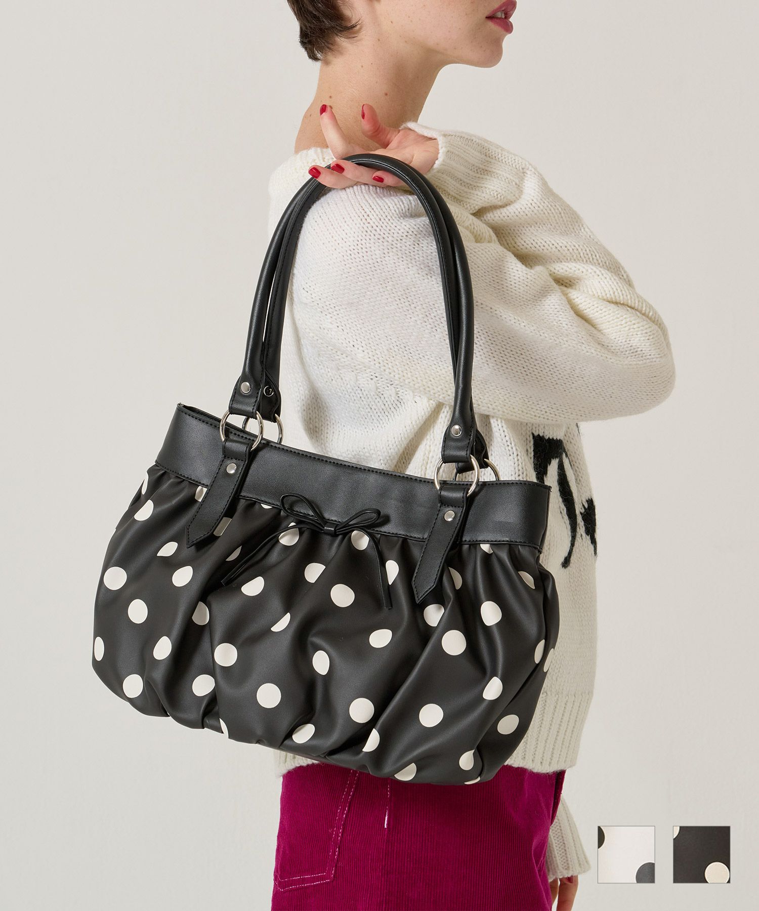 ドット/バッグ/ハンドバッグ