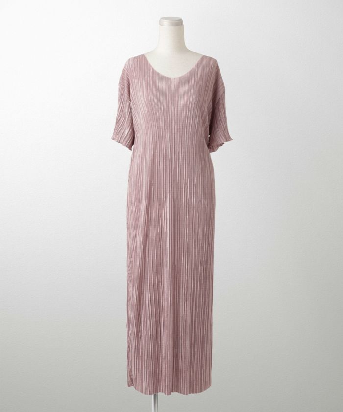 オシャレ 半袖 ふんわり プリーツ ワンピース c7f2c725c1a0d10b6fa31a8eb7188b