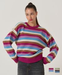 ameri vintage ボーダーフリンジニット アメリヴィンテージ フリンジニット - メルカリ