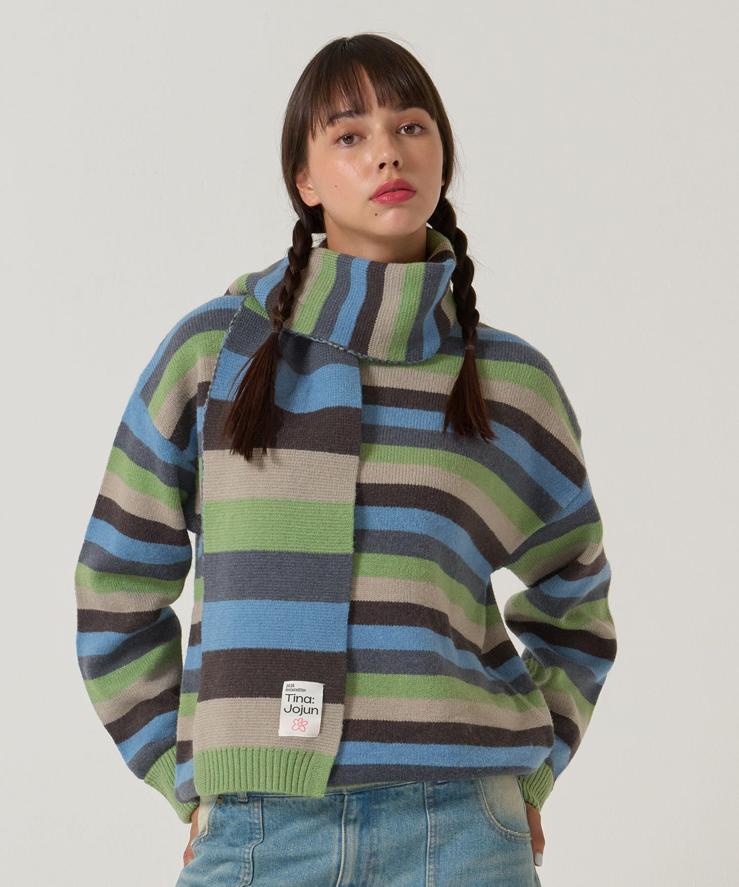 ボーダー/オーバーサイズ/ニット