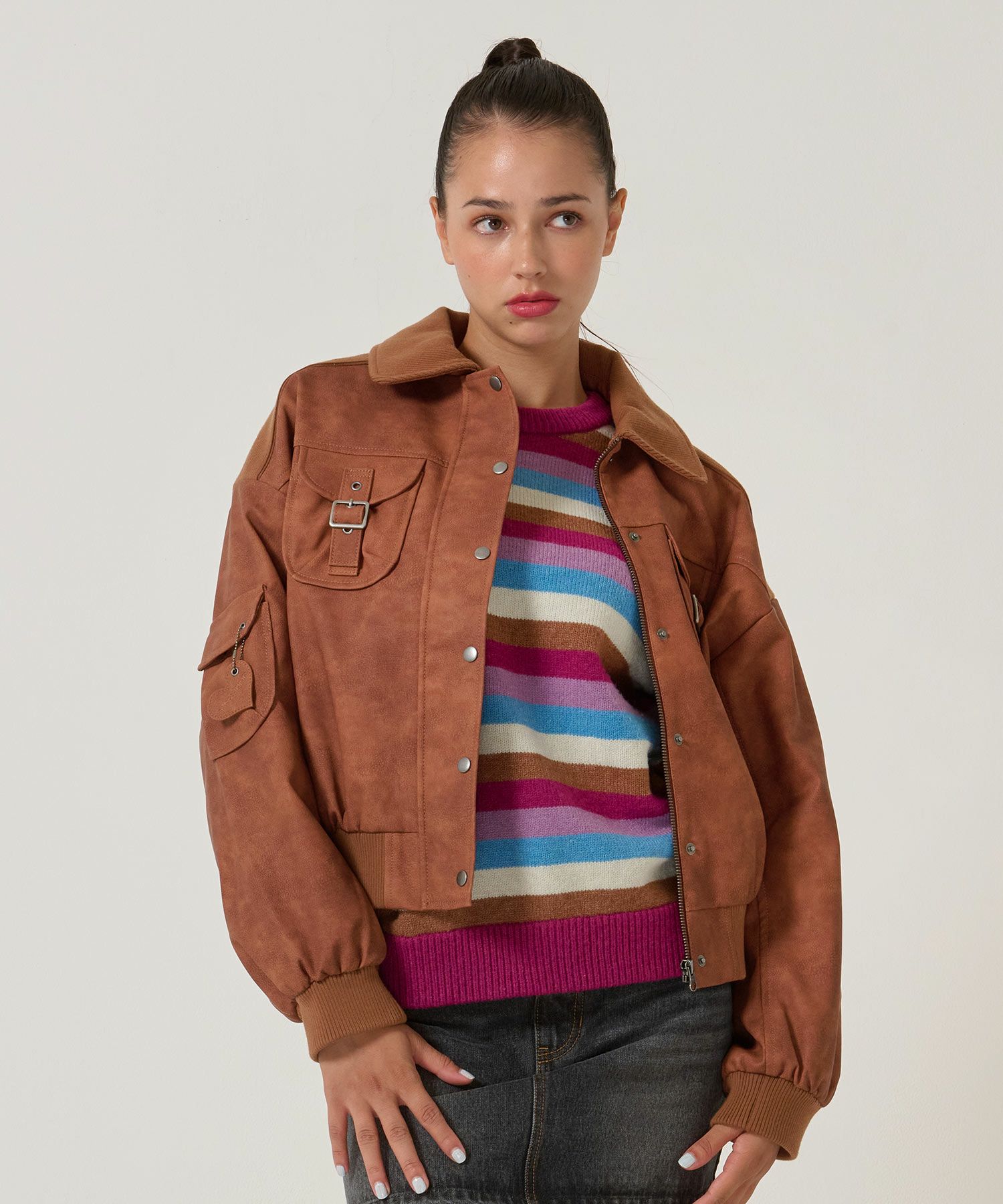 ボーダー/オーバーサイズ/ニット