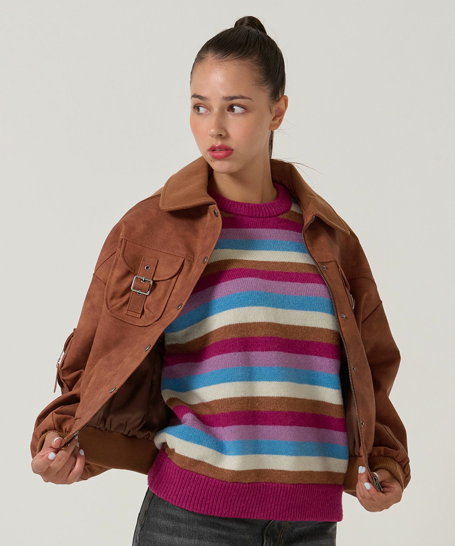 ボーダー/オーバーサイズ/ニット