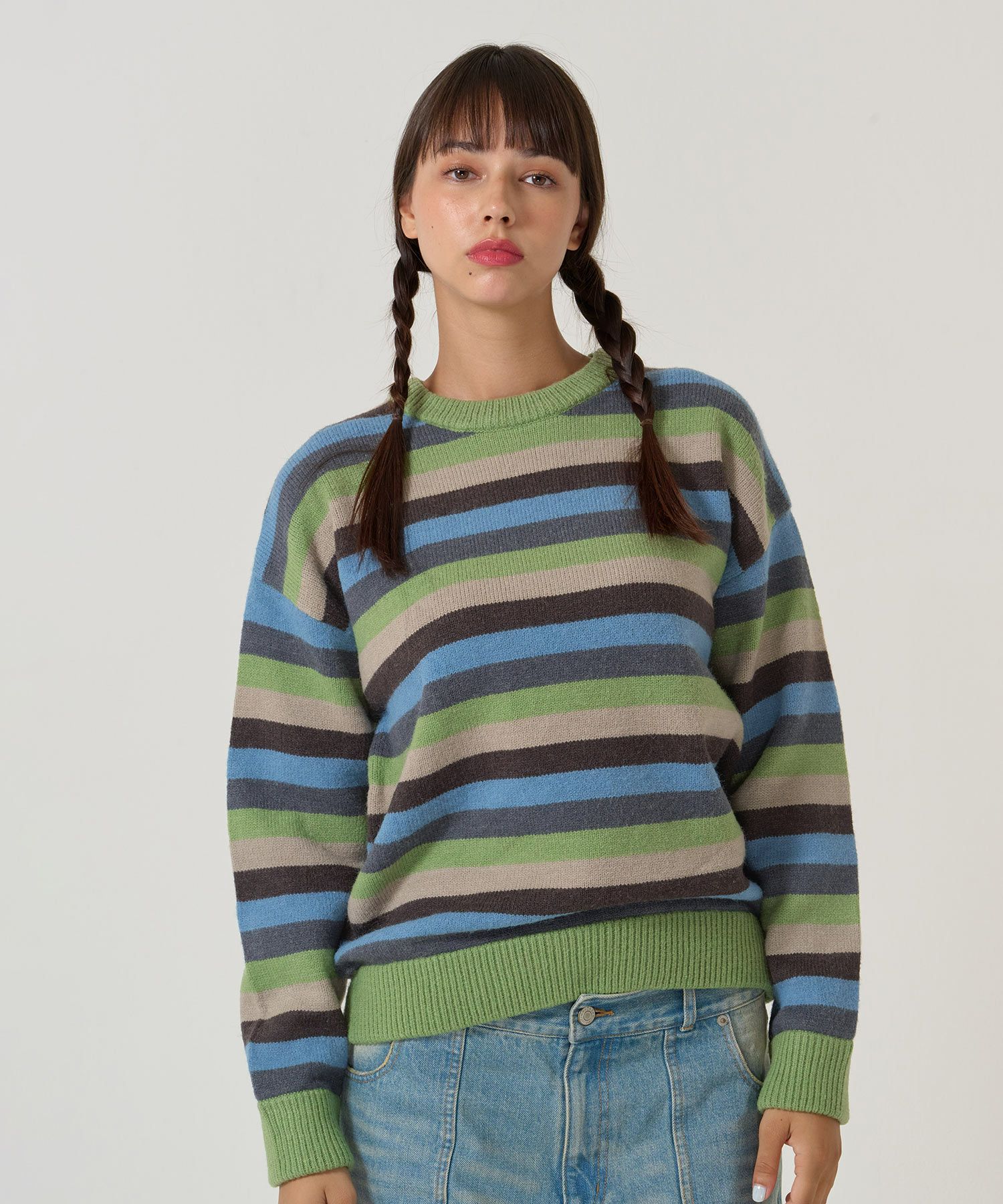 ボーダー/オーバーサイズ/ニット