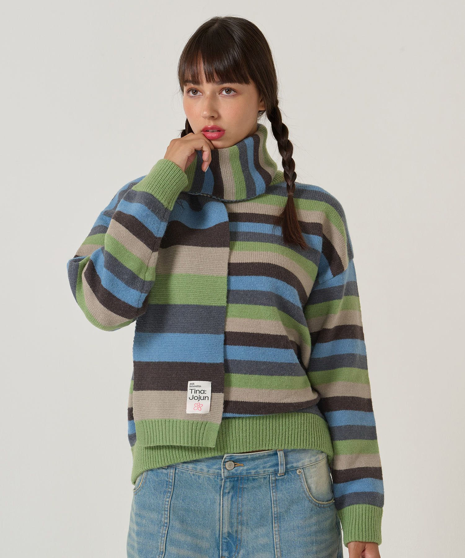 ボーダー/オーバーサイズ/ニット